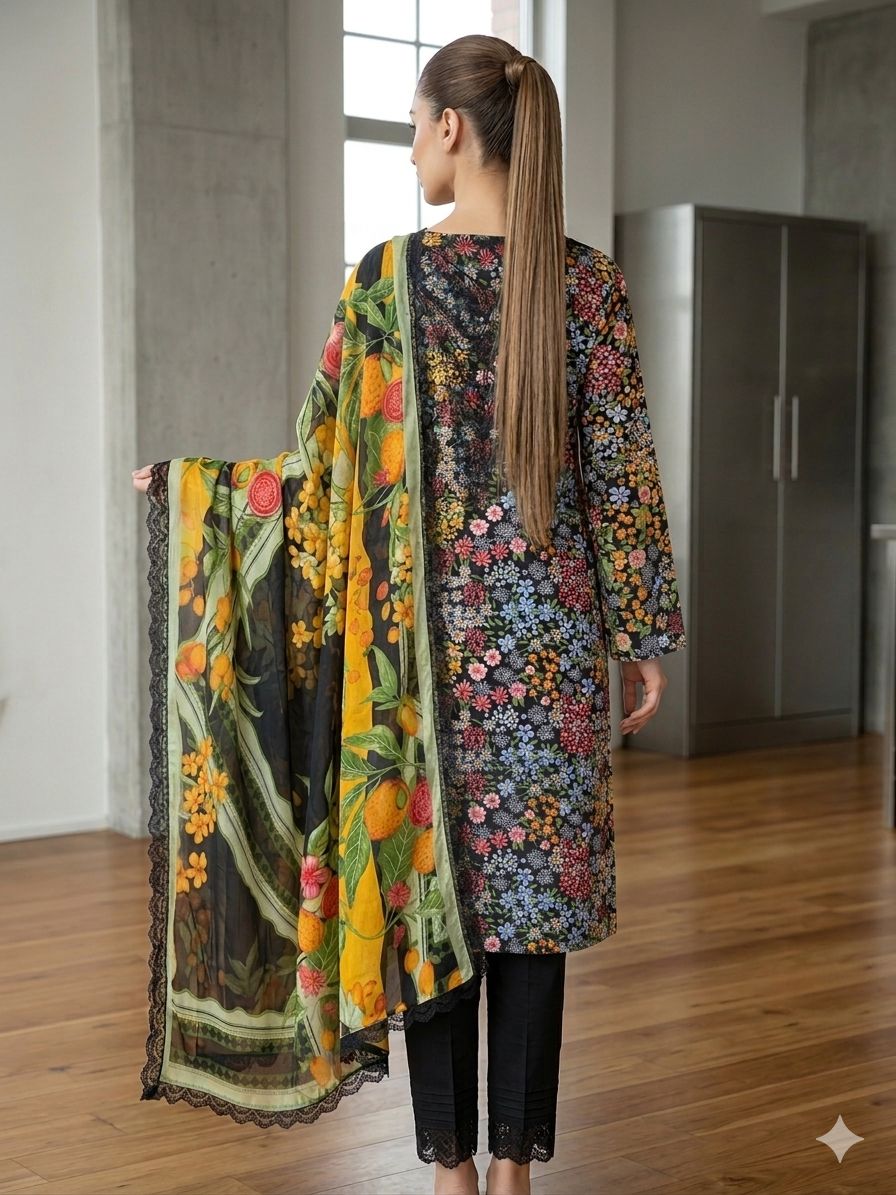 Fully Embroidered Dress