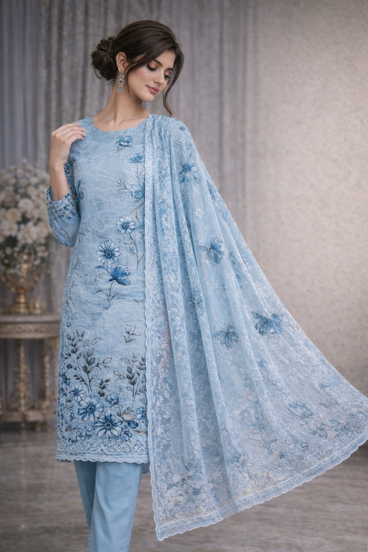 Lawn Dress ( Chinkari Dupatta)