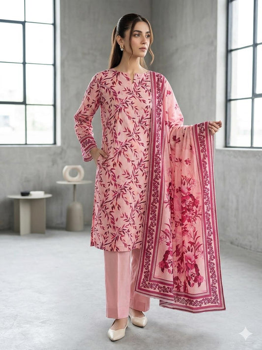 Lawn 3 Piece Dress