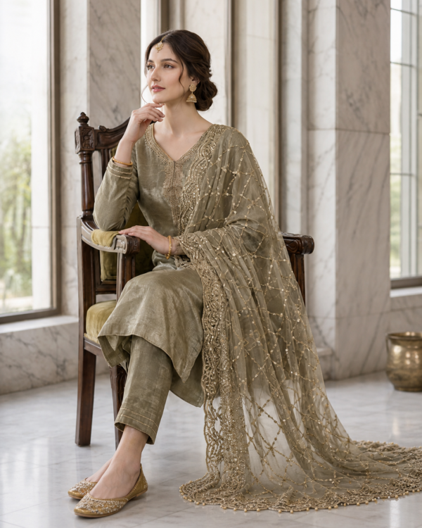 Premium Silk Stitched Dress